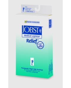 Jobst Relief 20-30 Thigh-Hi Beige Small  Silicone Band